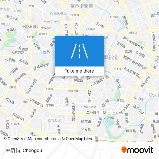 林荫街 map