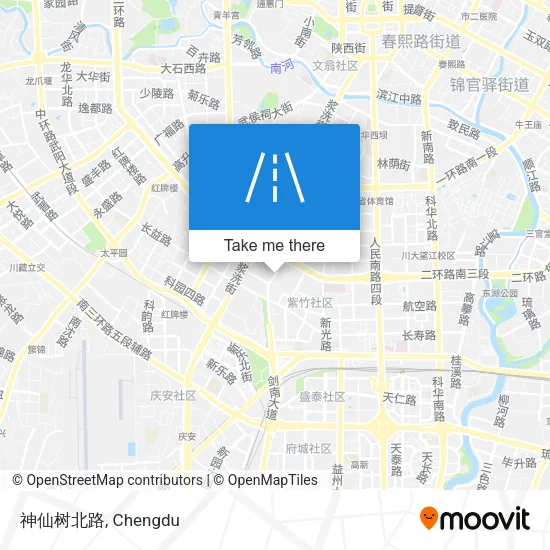 神仙树北路 map