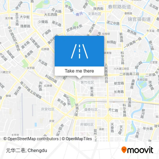元华二巷 map