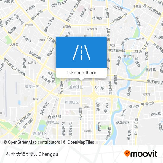 益州大道北段 map