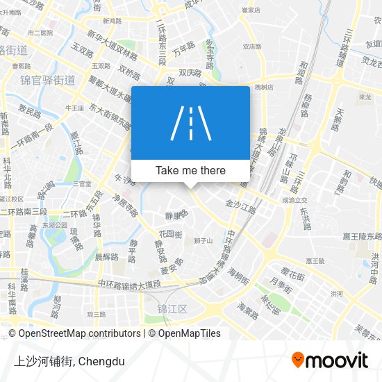 上沙河铺街 map