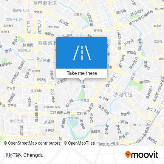 顺江路 map