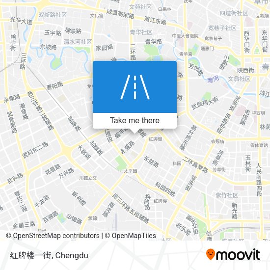 红牌楼一街 map