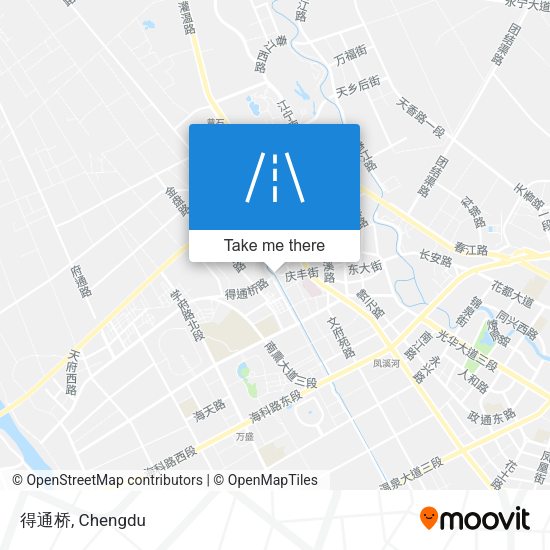 得通桥 map