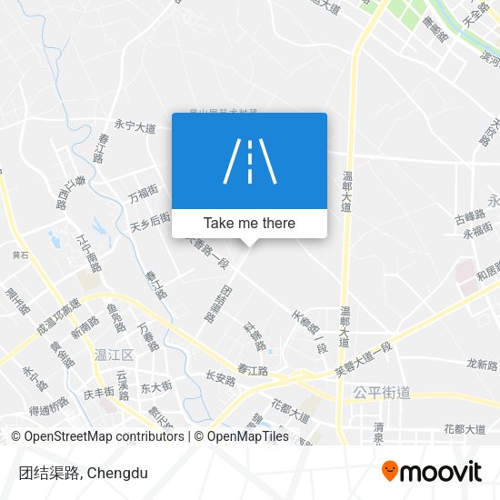 团结渠路 map