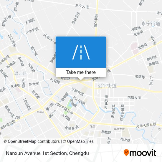 Nanxun Avenue 1st Section map