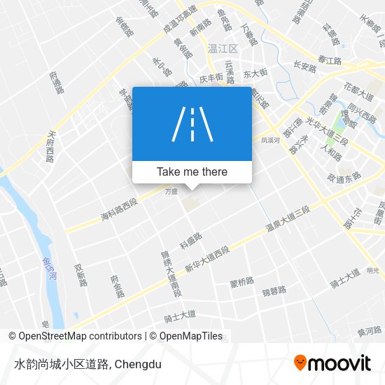 水韵尚城小区道路 map