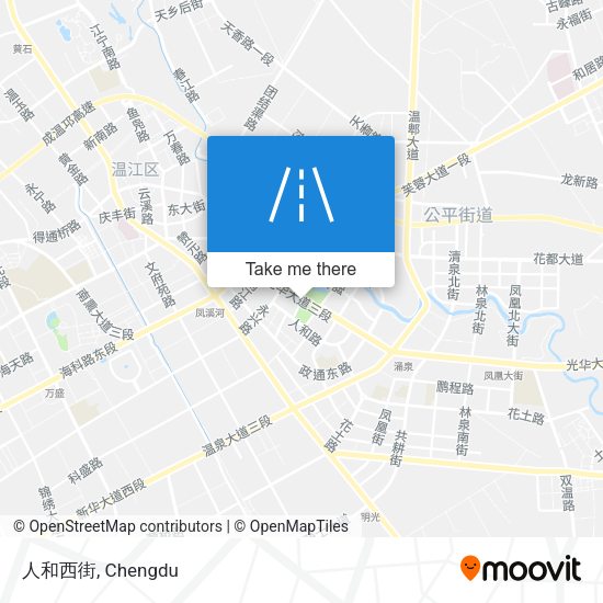 人和西街 map