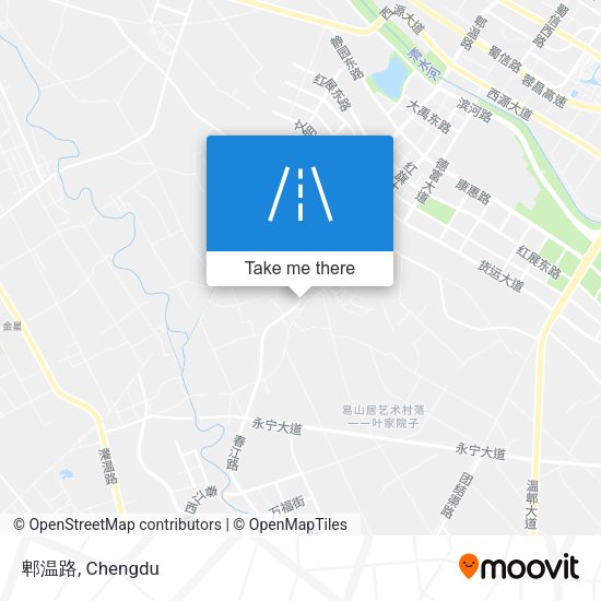 郫温路 map