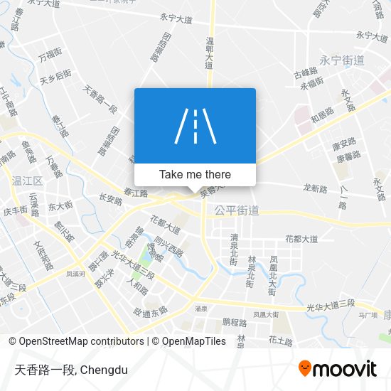 天香路一段 map