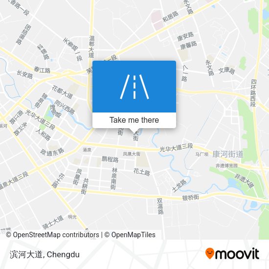 滨河大道 map