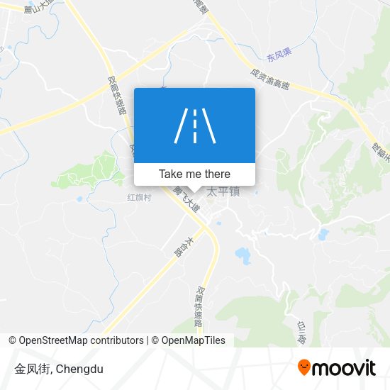 金凤街 map