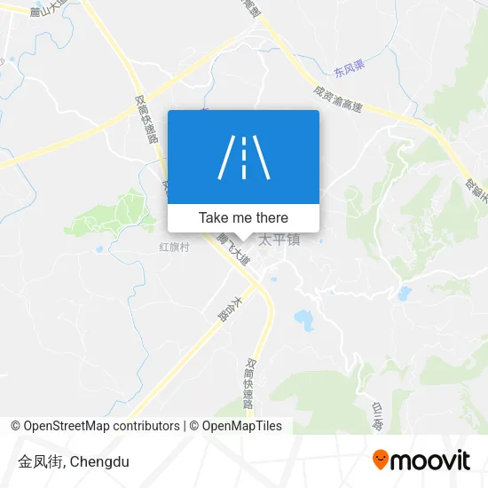 金凤街 map