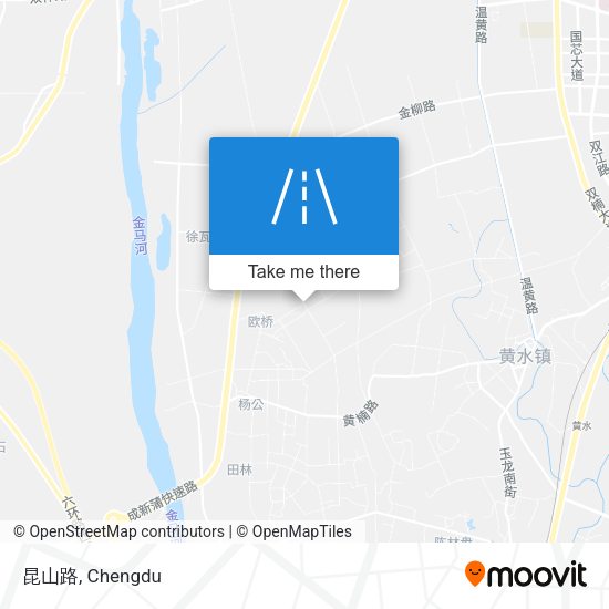 昆山路 map