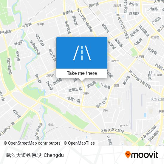 武侯大道铁佛段 map