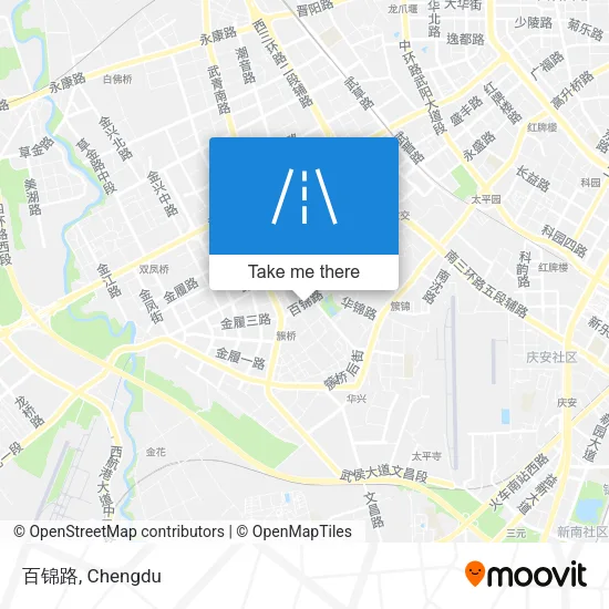 百锦路 map