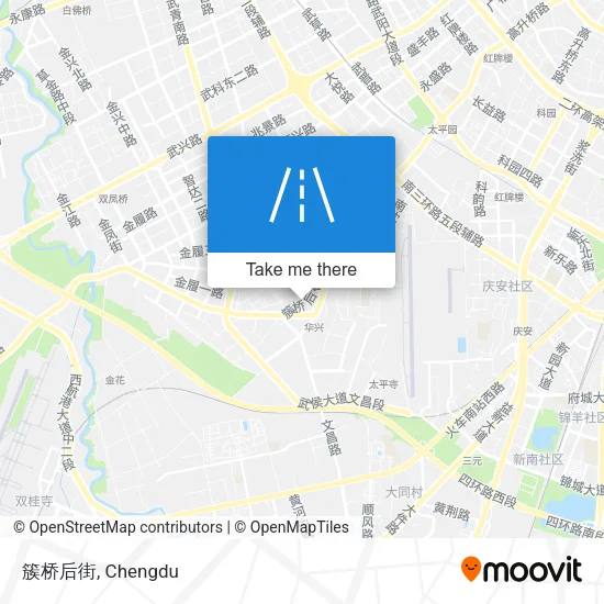 簇桥后街 map