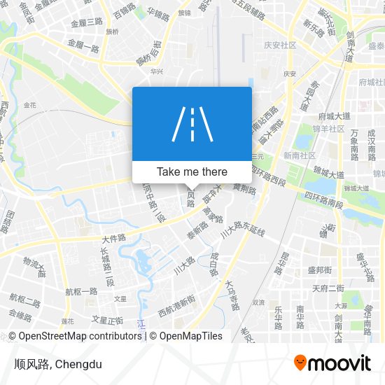顺风路 map