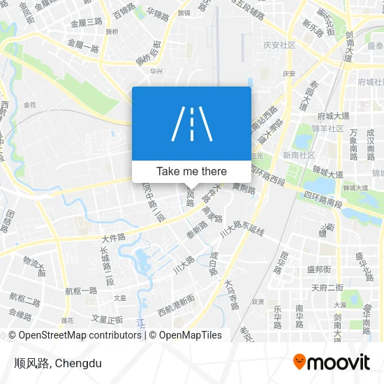 顺风路 map
