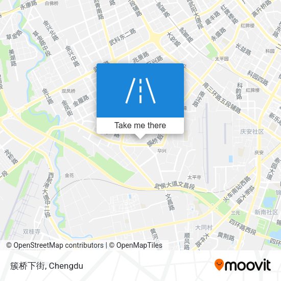 簇桥下街 map