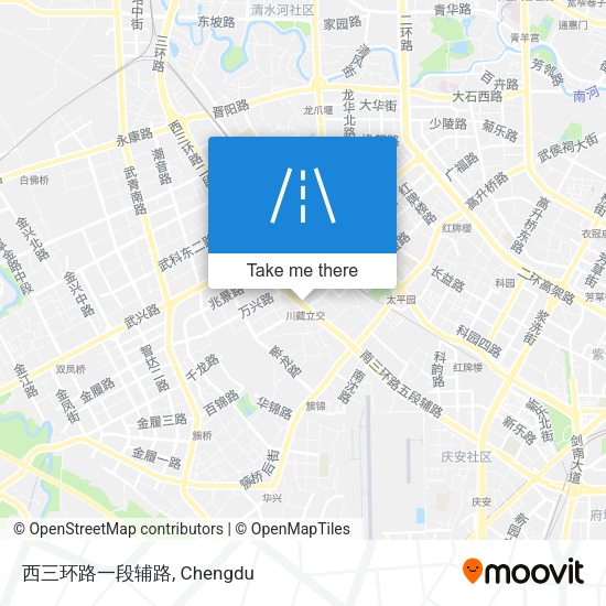 西三环路一段辅路 map