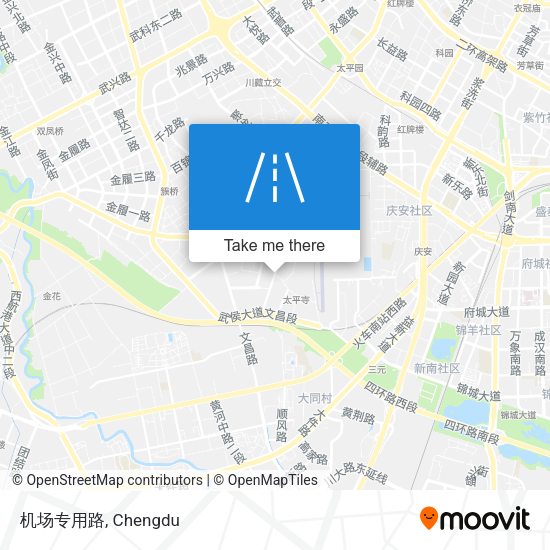 机场专用路 map