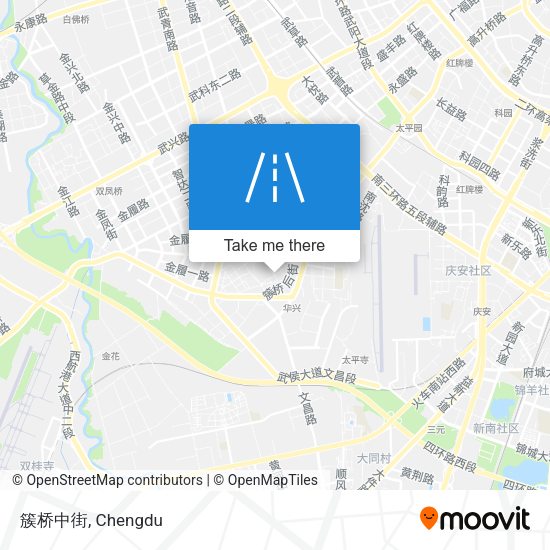 簇桥中街 map