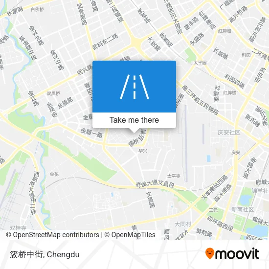 簇桥中街 map