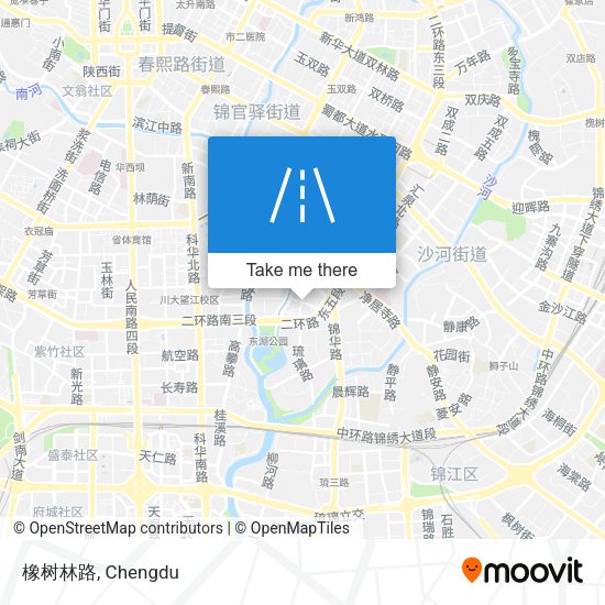 橡树林路 map