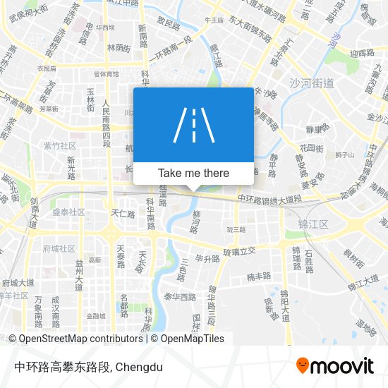 中环路高攀东路段 map