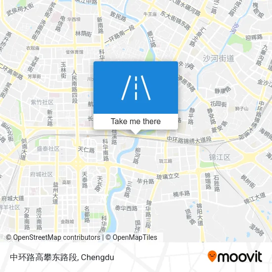 中环路高攀东路段 map