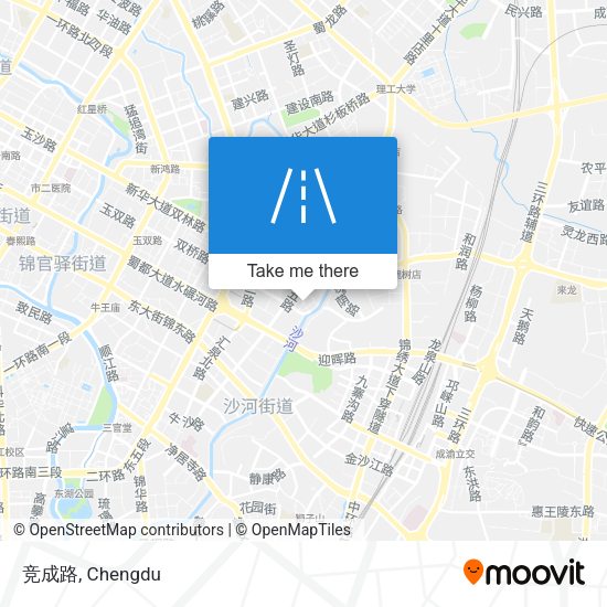 竞成路 map