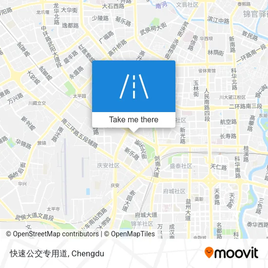 快速公交专用道 map