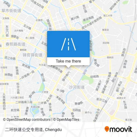 二环快速公交专用道 map