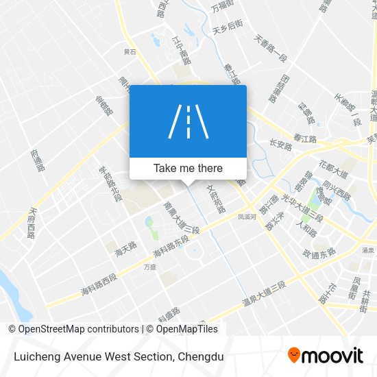 Luicheng Avenue West Section map