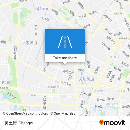 黄土街 map