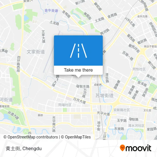 黄土街 map