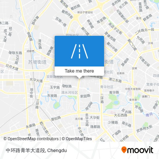 中环路青羊大道段 map