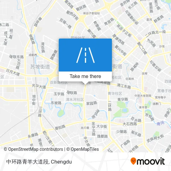 中环路青羊大道段 map