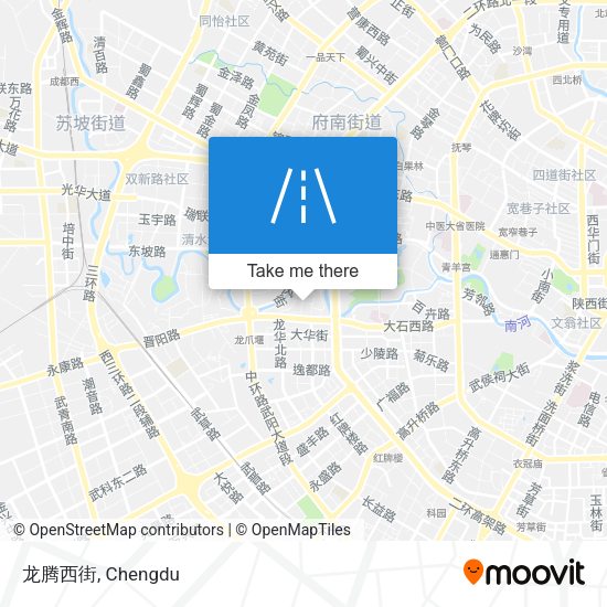 龙腾西街 map