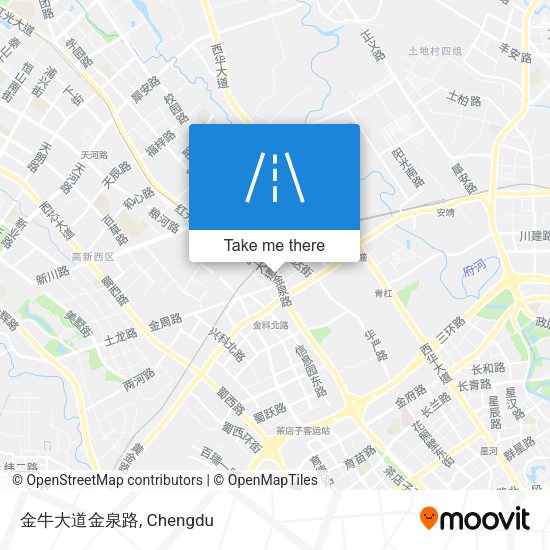 金牛大道金泉路 map