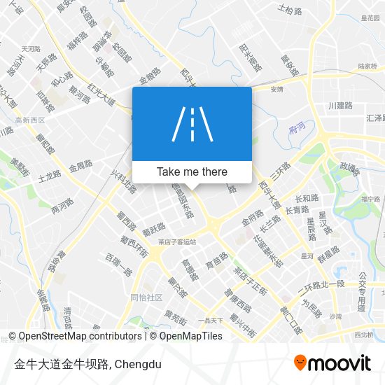 金牛大道金牛坝路 map