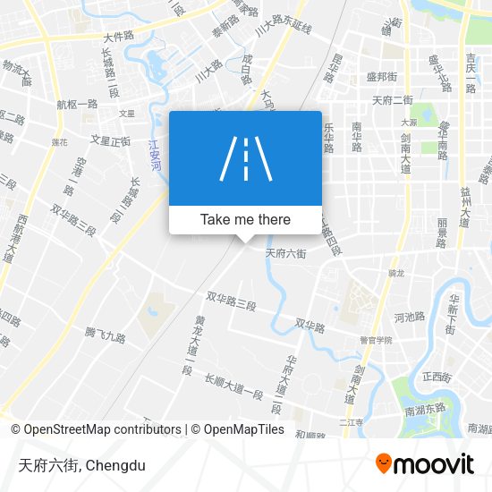 天府六街 map