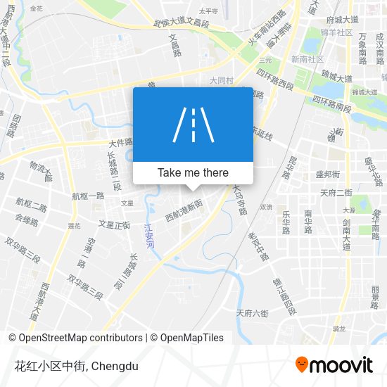花红小区中街 map
