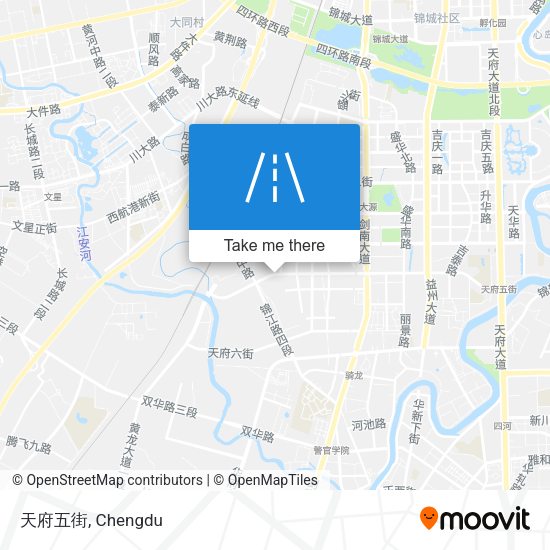 天府五街 map