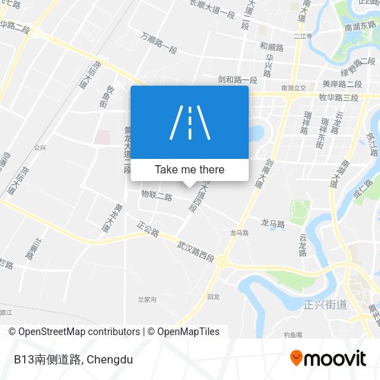 B13南侧道路 map