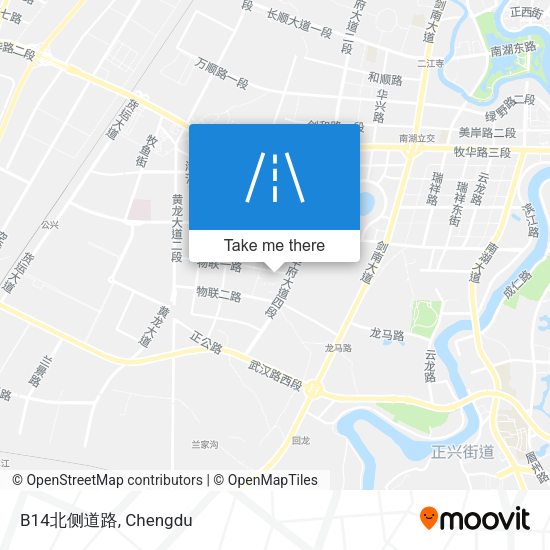 B14北侧道路 map