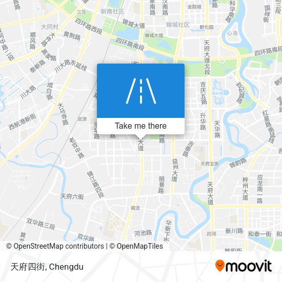天府四街 map