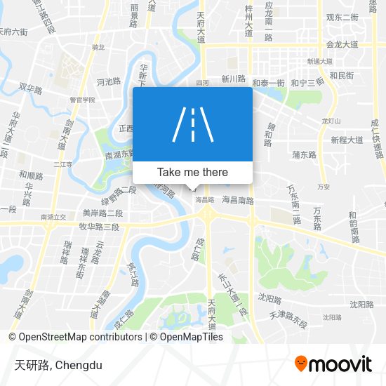 天研路 map