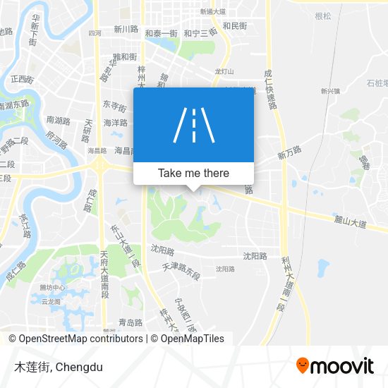 木莲街 map